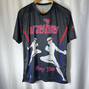 Muay Thai Shirt Men's Sz XL Workout MMA Grapple Thailand Fighter